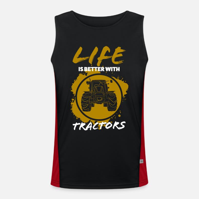 Traktor Funktionelles Kontrast-Tank Top für Männer 