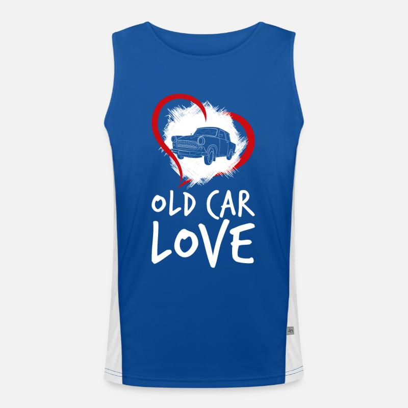 Altes Auto Funktionelles Kontrast-Tank Top für Männer 