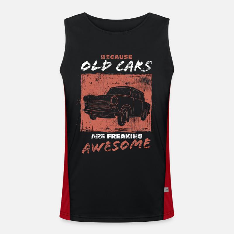 Oldtimer Car Men's Functional Contrast Tank Top 