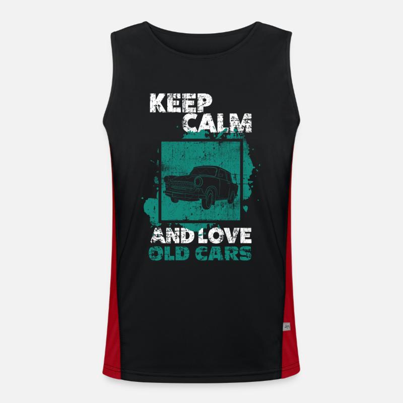 Auto Oldtimer Funktionelles Kontrast-Tank Top für Männer 