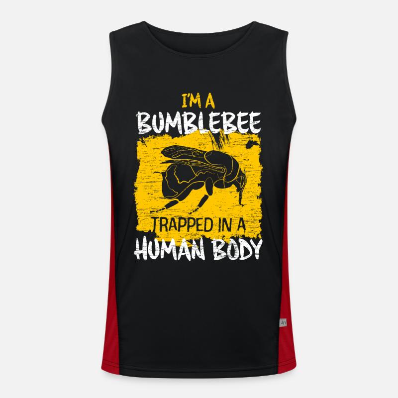 Bombo Canotta sportiva da uomo in contrasto cromatico 