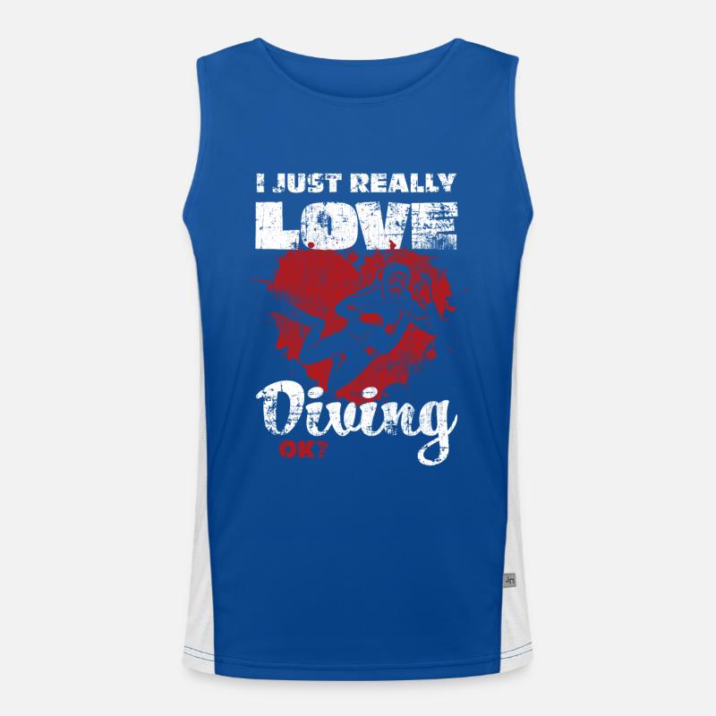 Diver Men's Functional Contrast Tank Top 