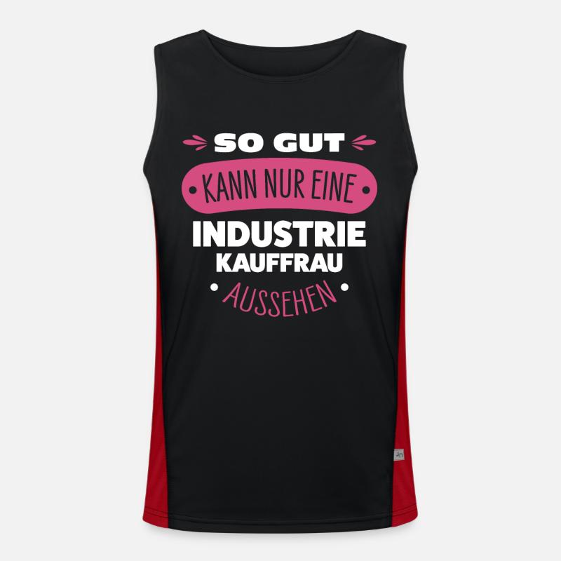 Industriekauffrau Funktionelles Kontrast-Tank Top für Männer 