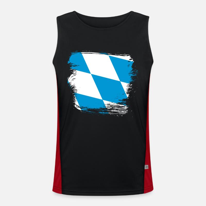 Bavaria Men's Functional Contrast Tank Top 