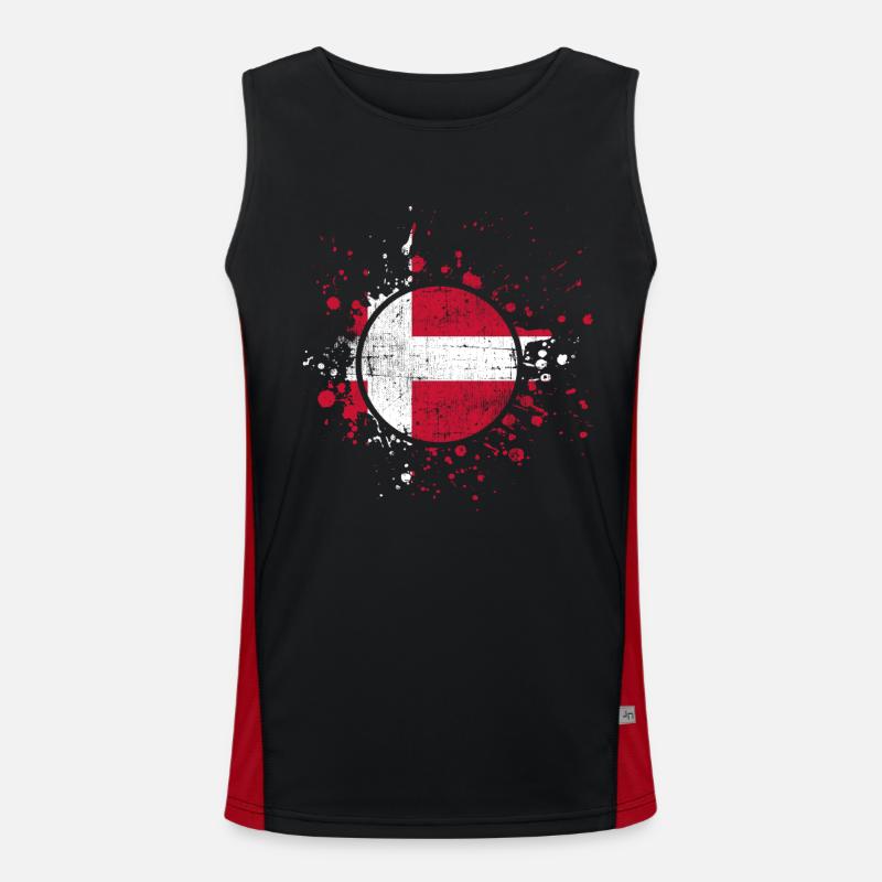 Denmark Men's Functional Contrast Tank Top 