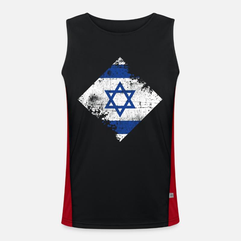 Israel Men's Functional Contrast Tank Top 
