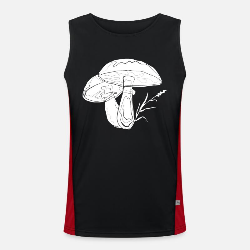 Pilze Funktionelles Kontrast-Tank Top für Männer 
