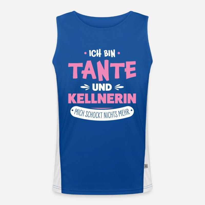 Kellnerin Funktionelles Kontrast-Tank Top für Männer 
