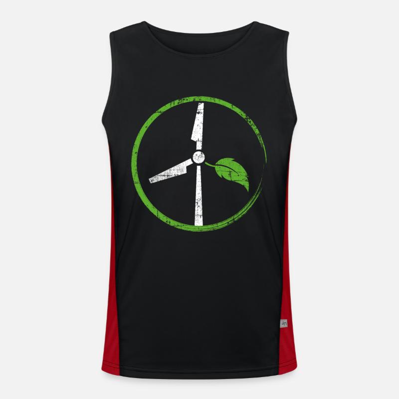Windenergie Funktionelles Kontrast-Tank Top für Männer 