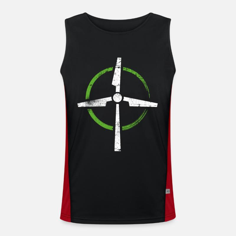 Wind power Men's Functional Contrast Tank Top 