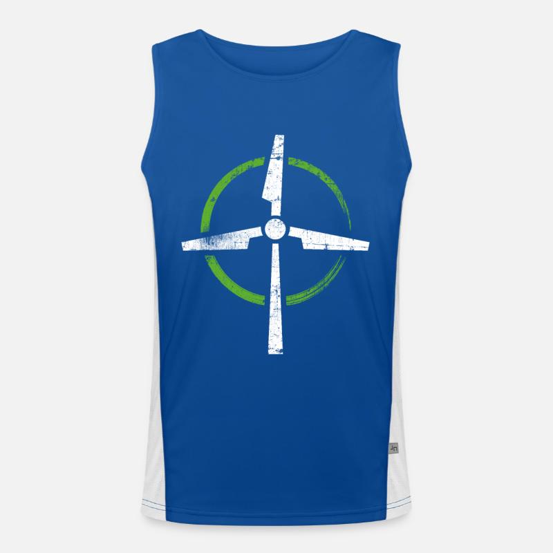 Windkraft Funktionelles Kontrast-Tank Top für Männer 