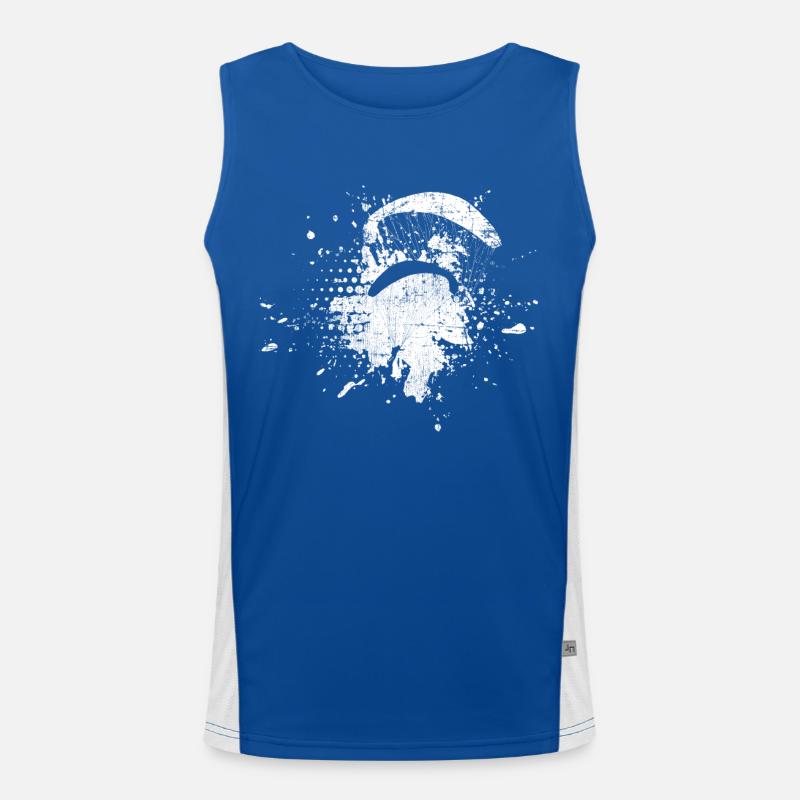 Paragliding Men's Functional Contrast Tank Top 