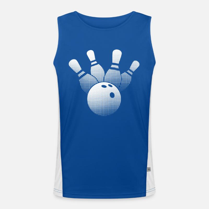 Bowling Funktionelles Kontrast-Tank Top für Männer 