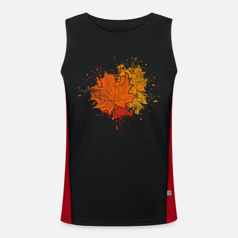 Herbst Funktionelles Kontrast-Tank Top für Männer 