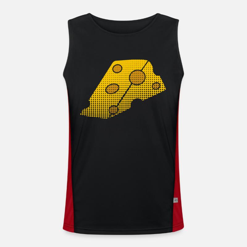 Käse Funktionelles Kontrast-Tank Top für Männer 