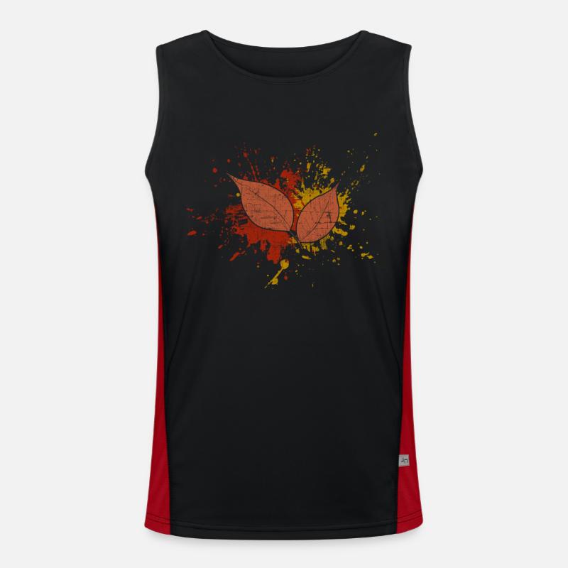 Herbst Funktionelles Kontrast-Tank Top für Männer 