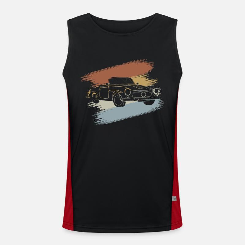 Cabrio Auto Funktionelles Kontrast-Tank Top für Männer 