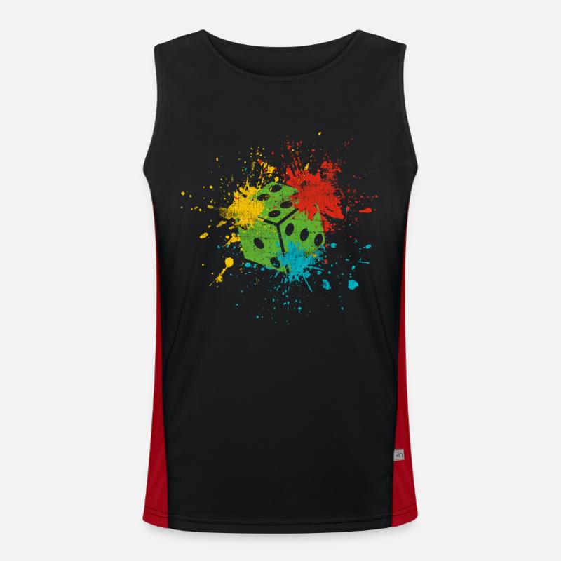 Cubo Canotta sportiva da uomo in contrasto cromatico 