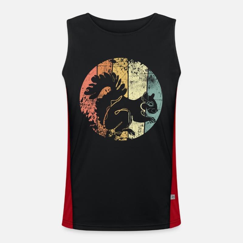 Eichhörnchen Funktionelles Kontrast-Tank Top für Männer 