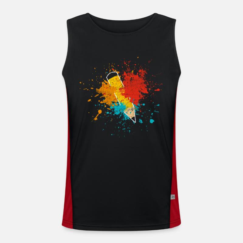 School Men's Functional Contrast Tank Top 