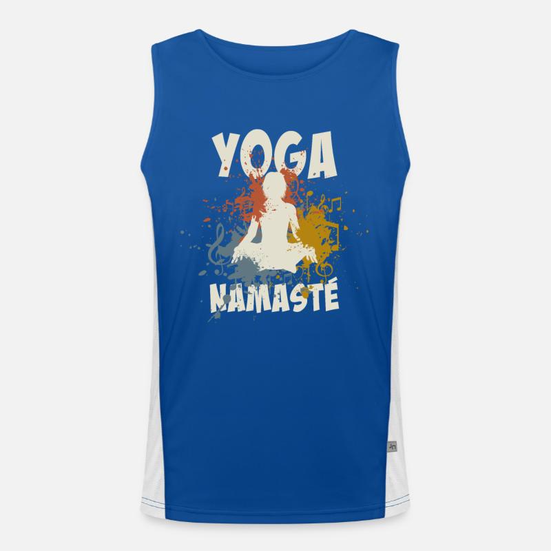 yoga Débardeur respirant contrasté Homme 