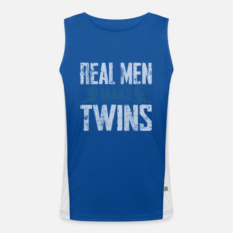 Twins dad Men's Functional Contrast Tank Top 