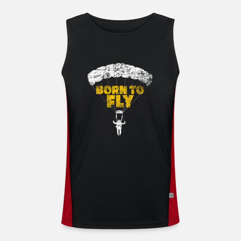 Gleitschirm Funktionelles Kontrast-Tank Top für Männer 