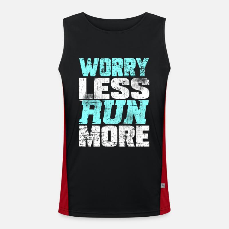 Runners run Men's Functional Contrast Tank Top 