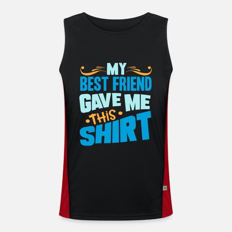 Bester Freund Funktionelles Kontrast-Tank Top für Männer 