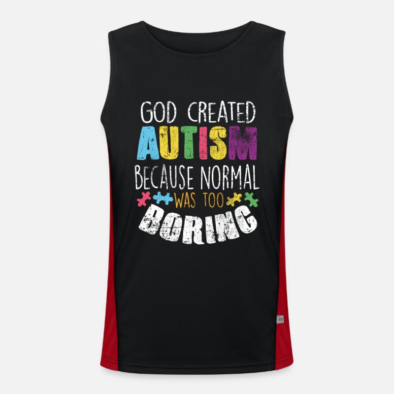 Autist Funktionelles Kontrast-Tank Top für Männer 