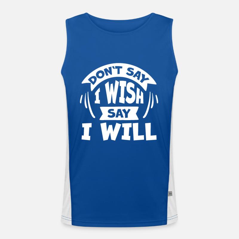 Self-confidence Motivation Men's Functional Contrast Tank Top 