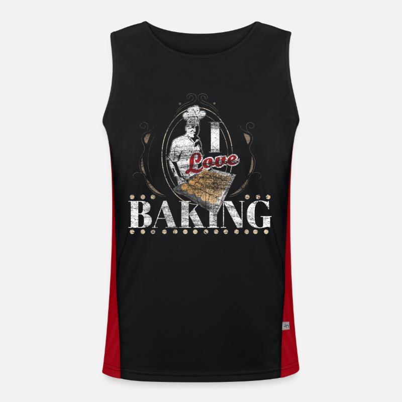 Baker gift Men's Functional Contrast Tank Top 