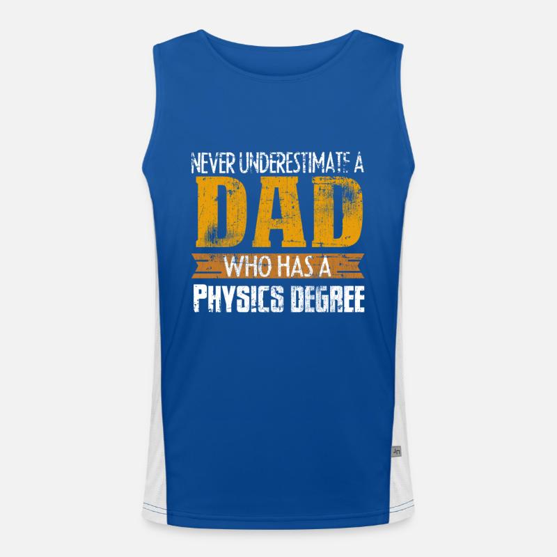 Physicist dad Men's Functional Contrast Tank Top 