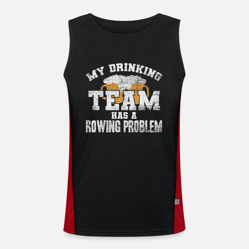 Rowing beer Men's Functional Contrast Tank Top 