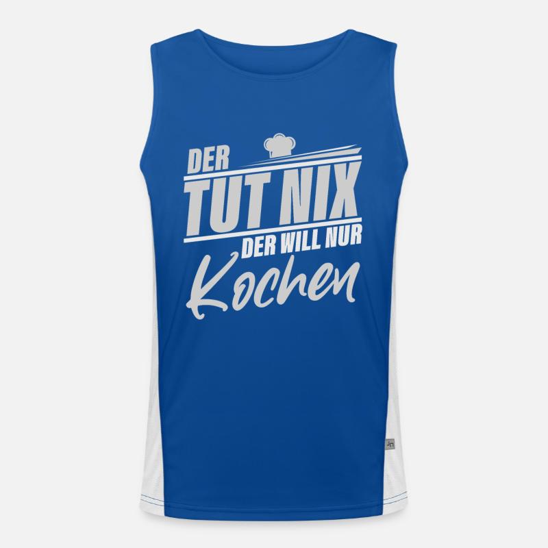 Kochen Funktionelles Kontrast-Tank Top für Männer 