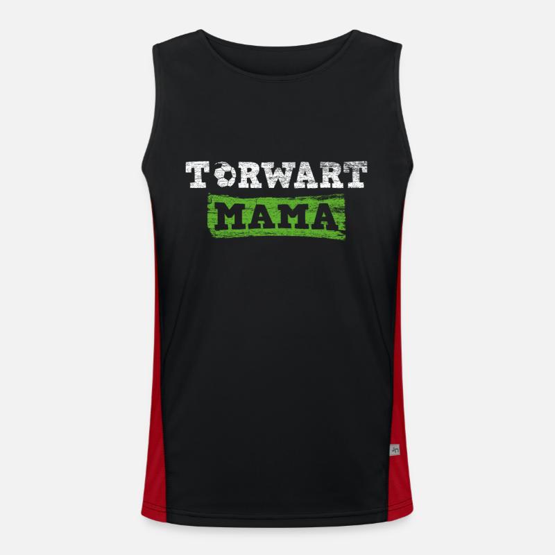 Torwart Mama Funktionelles Kontrast-Tank Top für Männer 