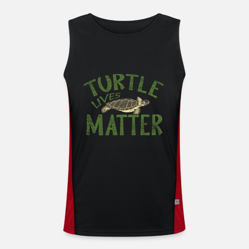 Schildkröte Funktionelles Kontrast-Tank Top für Männer 