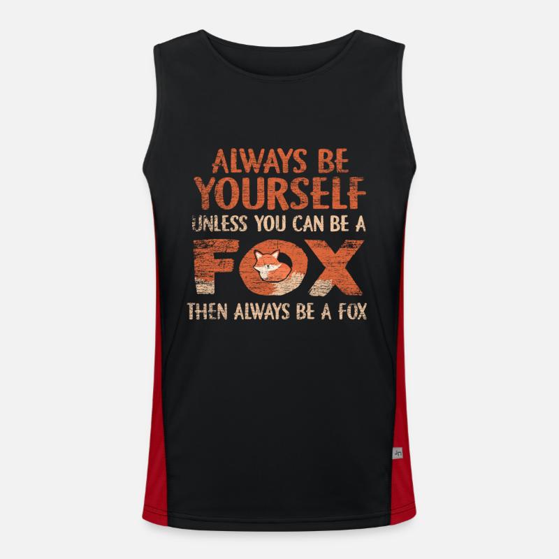 Fuchs Funktionelles Kontrast-Tank Top für Männer 