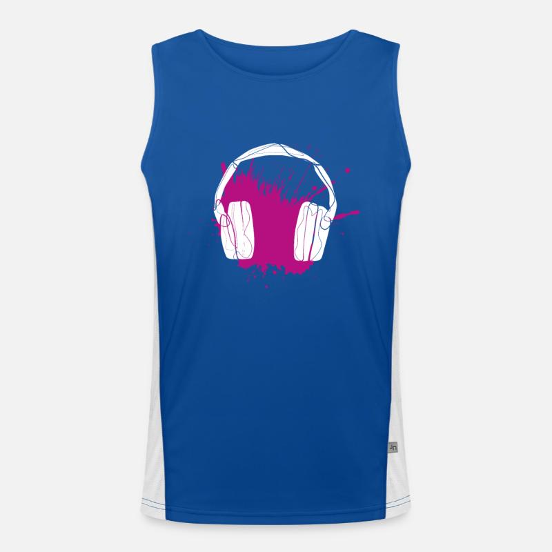 Musik Funktionelles Kontrast-Tank Top für Männer 