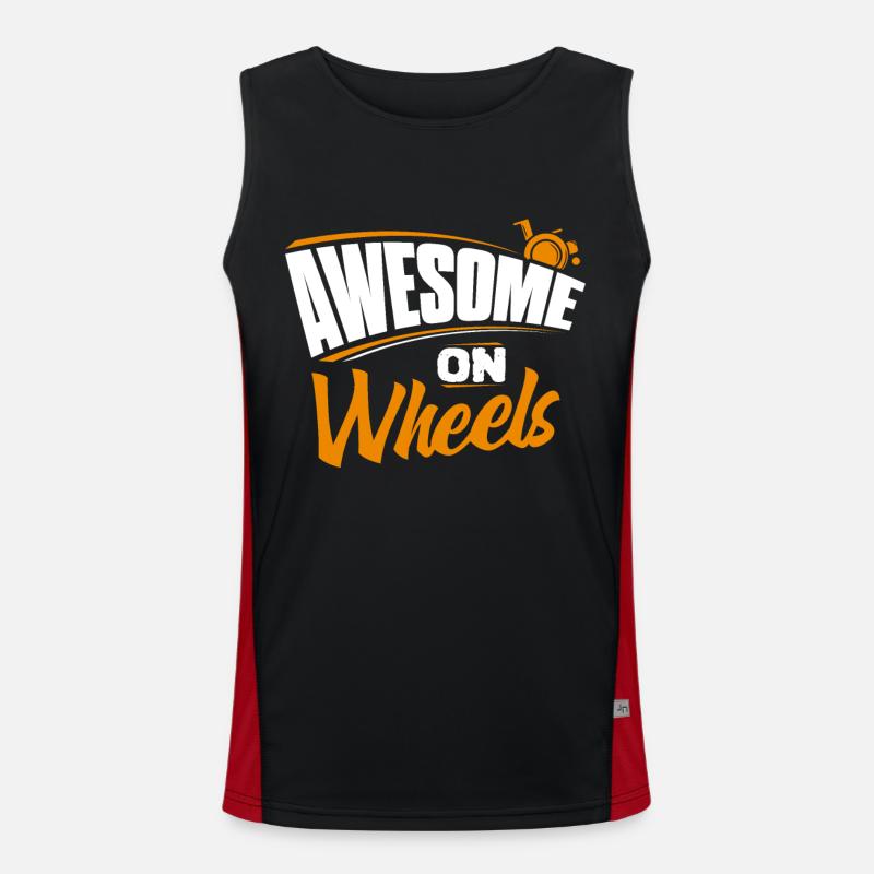 wheelchair Men's Functional Contrast Tank Top 