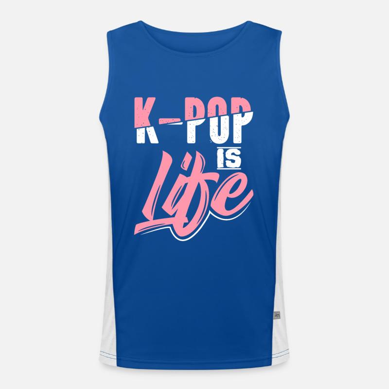 K-Pop Men's Functional Contrast Tank Top 