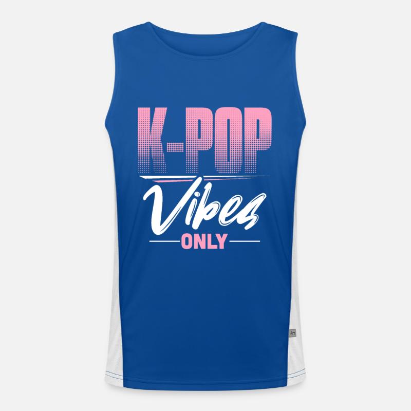 K-Pop Funktionelles Kontrast-Tank Top für Männer 