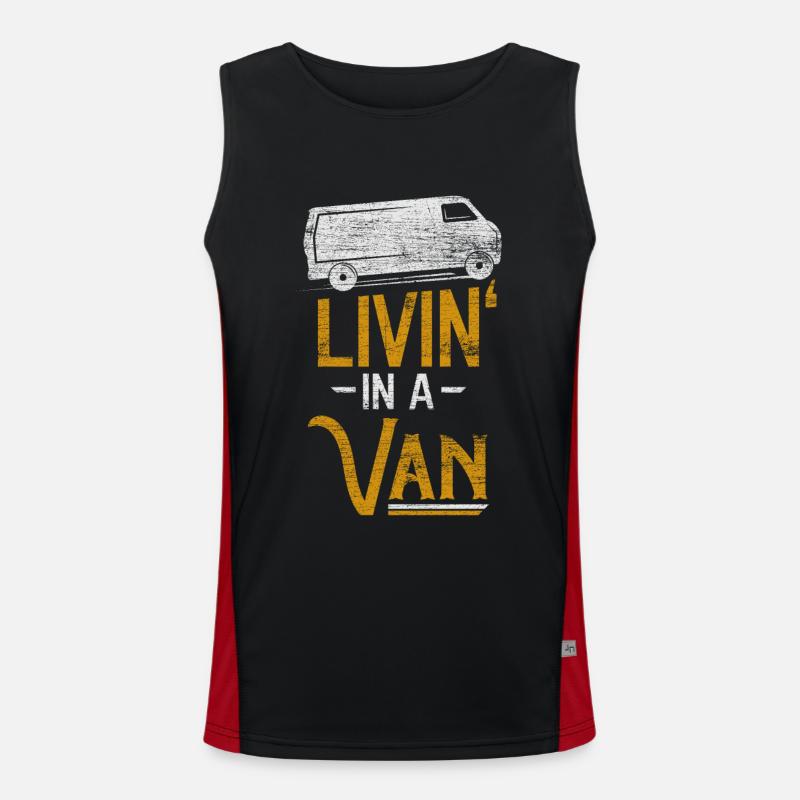 Camper van Men's Functional Contrast Tank Top 