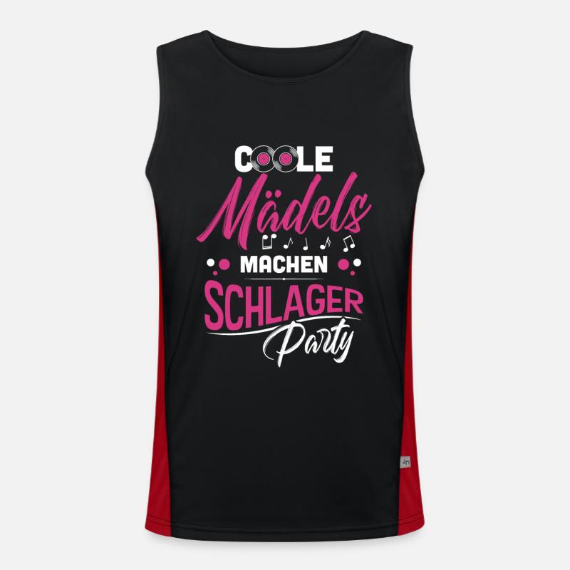 Filles Schlager Débardeur respirant contrasté Homme 