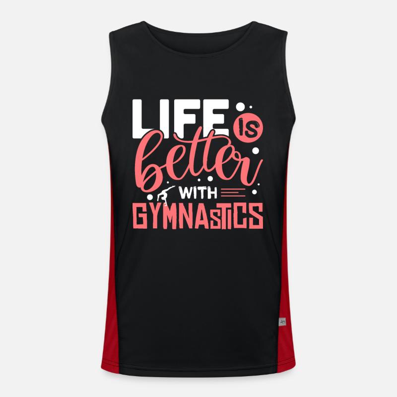 do gymnastics Men's Functional Contrast Tank Top 