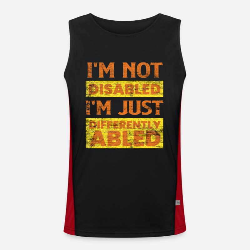 Behinderung Funktionelles Kontrast-Tank Top für Männer 