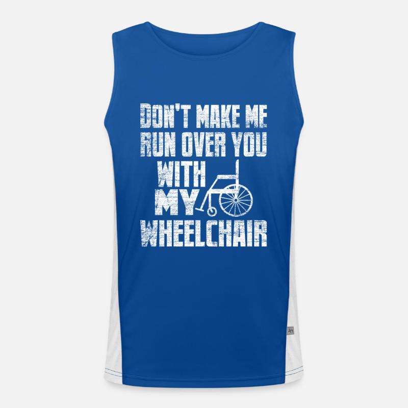 Rollstuhl Funktionelles Kontrast-Tank Top für Männer 