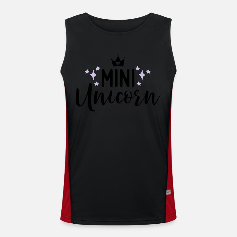 Unicorn Funktionelles Kontrast-Tank Top für Männer 