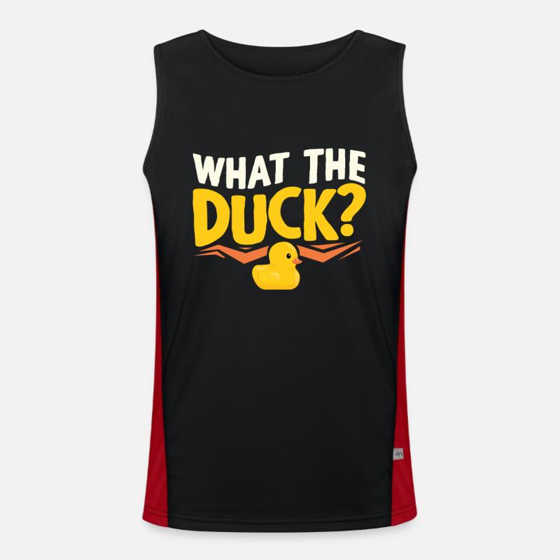 Squeaky duck Men's Functional Contrast Tank Top 