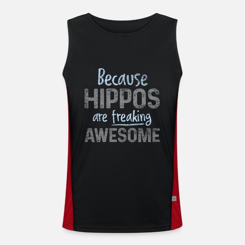 hippo Men's Functional Contrast Tank Top 